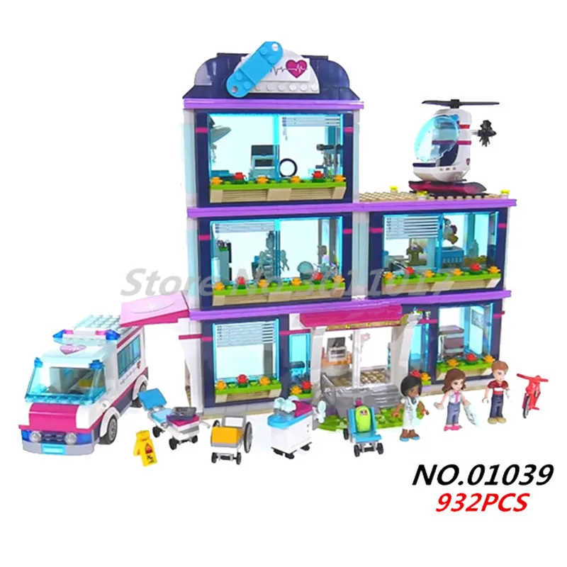 

Girl Friends Series Building Blocks Compatible Legoedly Heartlake Hospital Sunshine Catamaran Snow Resort Chalet Star House Toy