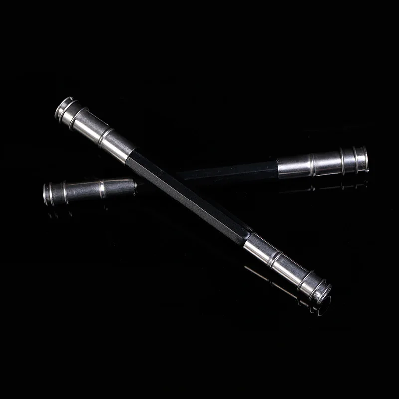 Double head pencil extension device, pen holder, carbon stick clamp