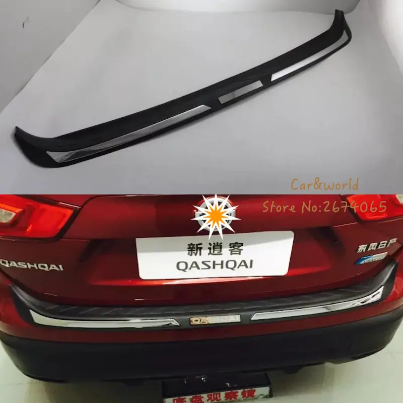 Защитная накладка на задний бампер для Nissan Qashqai J11 защитное покрытие багажника