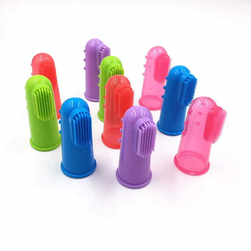 

Super Soft Pet Finger Toothbrush Teddy Dog Brush Bad Breath Tartar Cat Teeth Tool Clean The Pet Mouth Prevent DiseaseT117