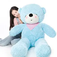 Чучело 47 дюймов Цвет небесно-синий Мишка спит Плюшевые игрушки Мягкая кукла подушка подарок w1687
