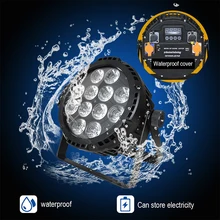 Imrex беспроводной водонепроницаемый аккумулятор 12*18 Вт RGBWA+ UV 6в1 светодиодный светильник, может работать в тишине, уличный сценический светильник, DMX светодиодный светильник