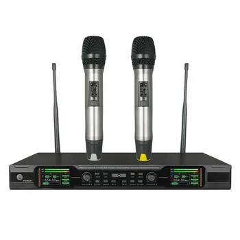

Bolymic True Diversity Wireless Karaoke Microphone Professional UHF Dual Handhled Microphone Mics For Schoor Meeting Speech