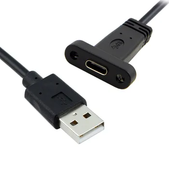 

CY USB-C USB 3.1 Type C Female to USB 2.0 A Male Data Cable for Laptop Tablet Mobile Phone 3ft