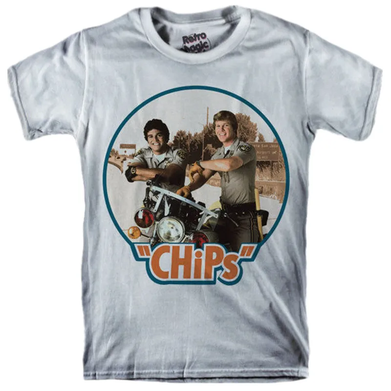 2018 New Arrival thirt CHIPS T shirt Poncherell?o 1977 83 Tv Series