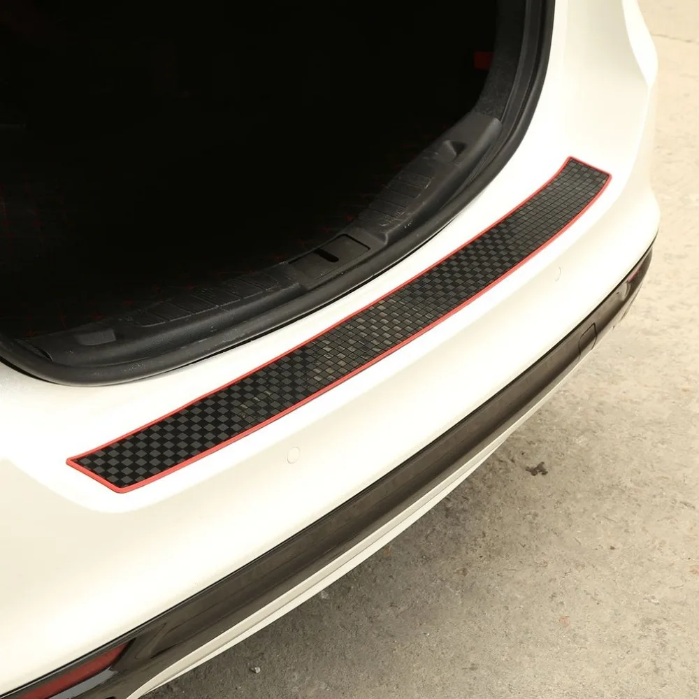 

Universal Decorative Car Styling Auto Trunk Guard Plate Sticker Rear Bumper Soft Rubber Anti Scuff Protectors Trim Cover