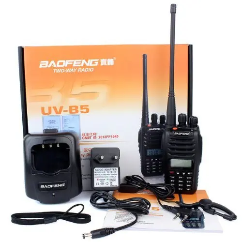 BaoFeng UV-B5 иди и болтай Walkie Talkie “иди и 5 Вт 99CH UHF VHF двухполосный UVB5 CB радио двухстрочный дисплей FM трансивер Радио для охоты путешествия