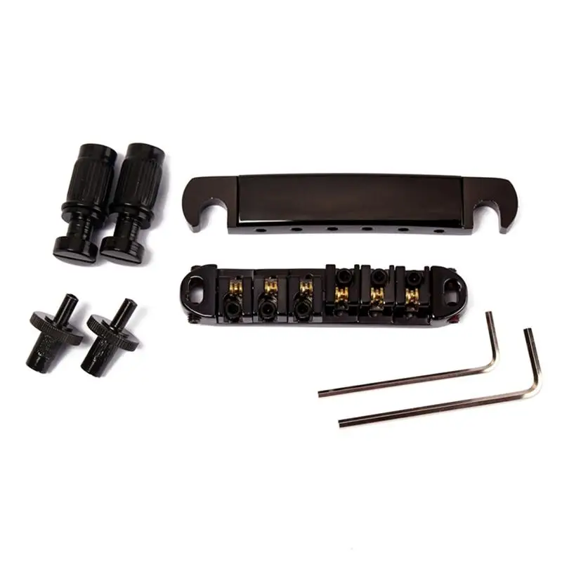 

Locking Tune-o-matic Guitar Roller Saddle Bridge