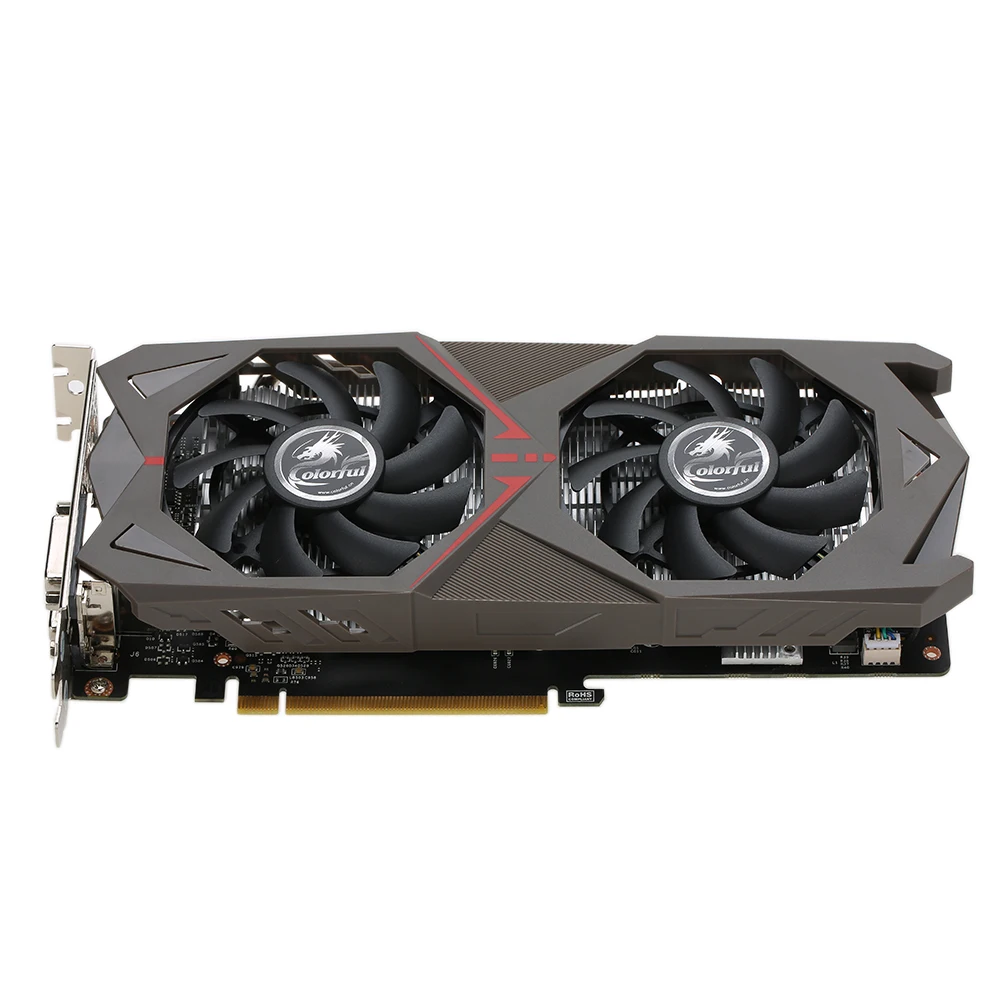 Цветная видеокарта GeForce GTX 1060 GPU 6 ГБ 192bit esport Гейминг GDDR5 6144 M PCI-E X16 3,0 Очки виртуальной реальности VR Ready видео Графика карты с 2 Вентилятор охлаждения