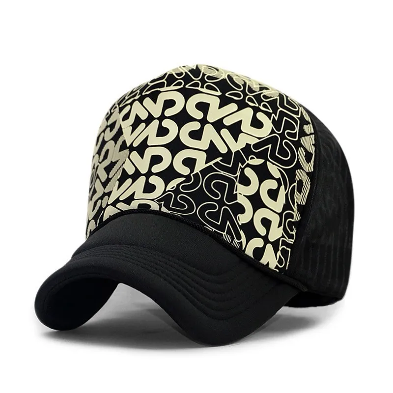 Летние солнцезащитные шляпы для взрослых, мужские крутые хип-хоп панк-рок кепки для грузовиков, женская модная сетчатая бейсболка s - Цвет: A6