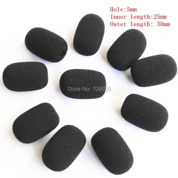 

Linhuipad 4 piece of microphone foam windscreens sponge windshields replacement mic covers ,5mm opening & 25mm inner length