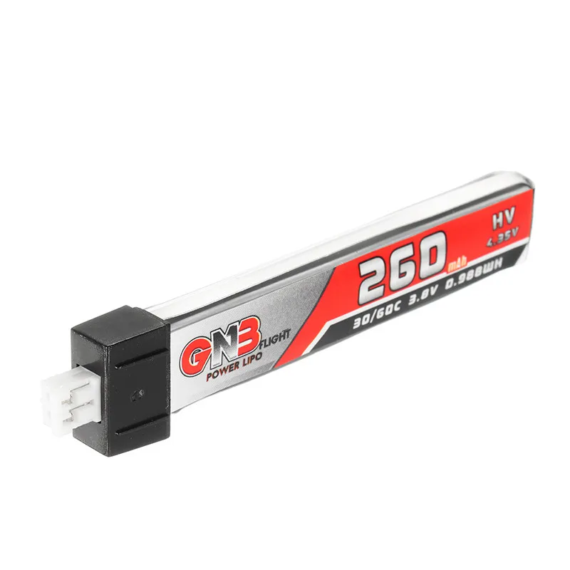 5 шт. GAONENG GNB 1S 260mAh 3,8 V 30C 4.35VHV Lipo аккумулятор PH2.0 разъем для US65 индуктрикс FPV BetaFPV 65S UR65 крошечный Дрон Whoop