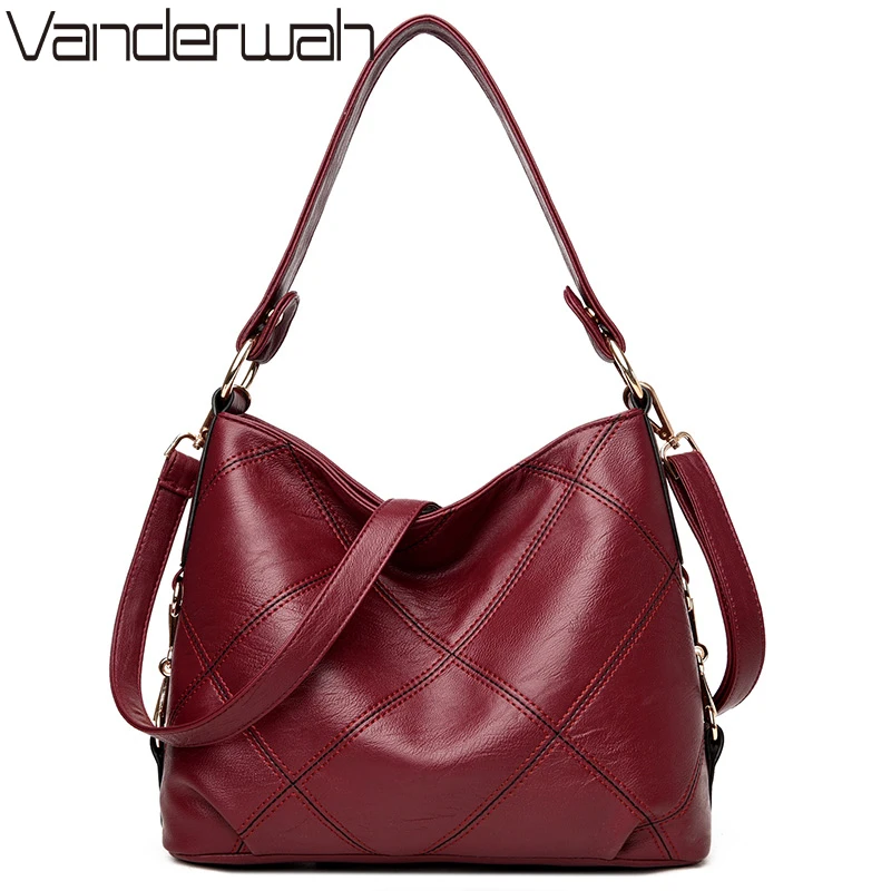 Beste VANDERWAH Zomer Vrouwen Top Handvat Tassen Voor Vrouwen 2018 Luxe Handtassen Vrouwen Tassen Designer Vrouwelijke Schoudertas Sac Een Main Femme