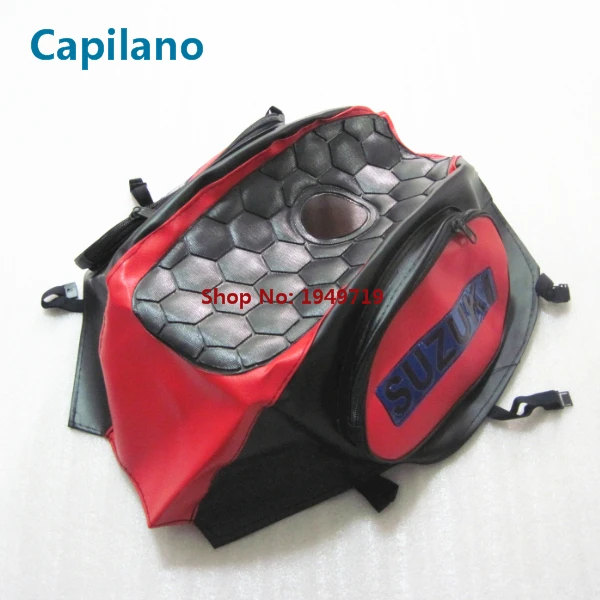 

motorcycle water proof GN125 GN250 gas fuel tank cover with side bag( install tool bag) for Suzuki 125cc 250cc GN 125 250 parts