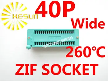 

20PCS 2.54mm 40P Wide Universal ZIF Socket 40pin
