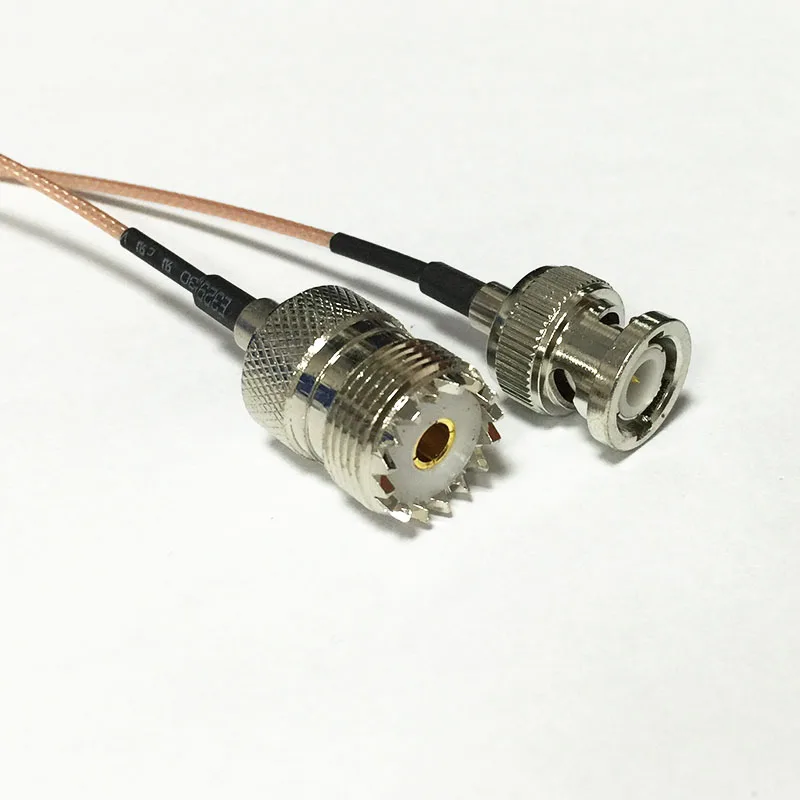 Wi Fi антенный адаптер UHF female SO239 переключатель BNC штекер RF отрезок кабель RG178 15 см