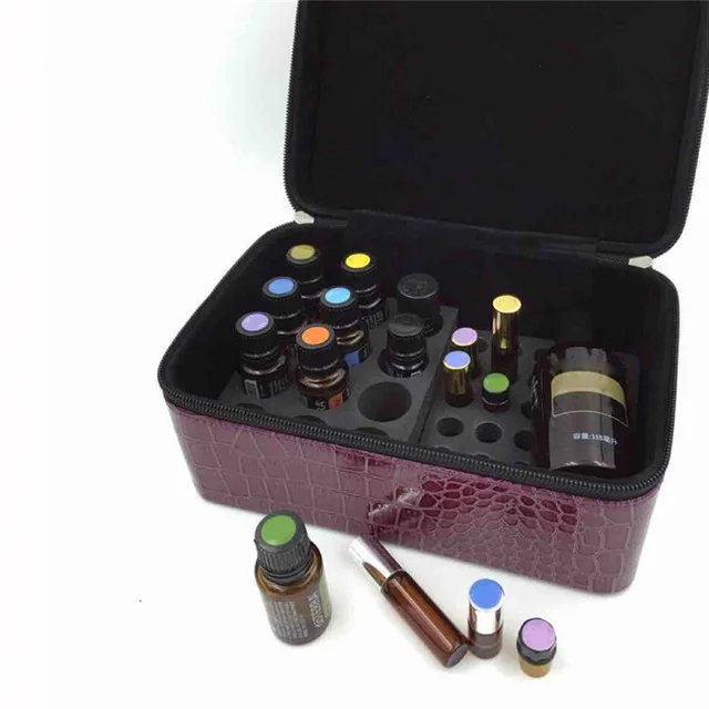 84 Slot Bottles Essential Oil Storage Bag Double Zipper Container 84 Slot Bottles Essential Oil Storage Bag Double Zipper Container Carrying Case Nail Polish Holder Rangement In Bags From Home
