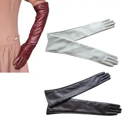 ETOSELL Горячие Новинки для женщин дизайн 7 цветов опера Вечеринка перчатки Искусственная Кожа PU за перчатки до локтя 2018 новый модный дизайн