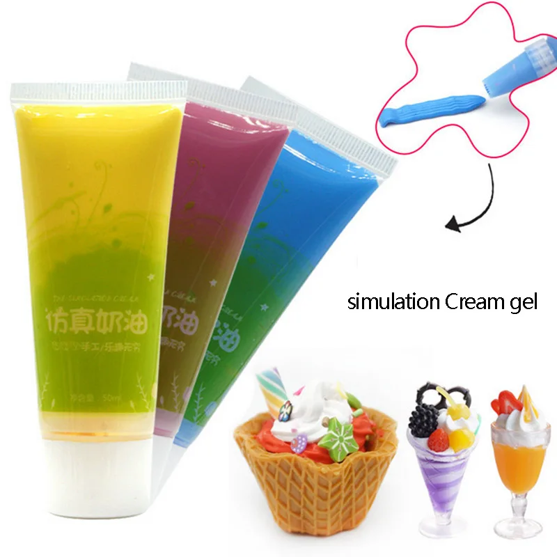 

Simulation Cream Glue 24 Colors DIY Cream Glue for Phone Cases Faux Fake Creams Glues TT@88