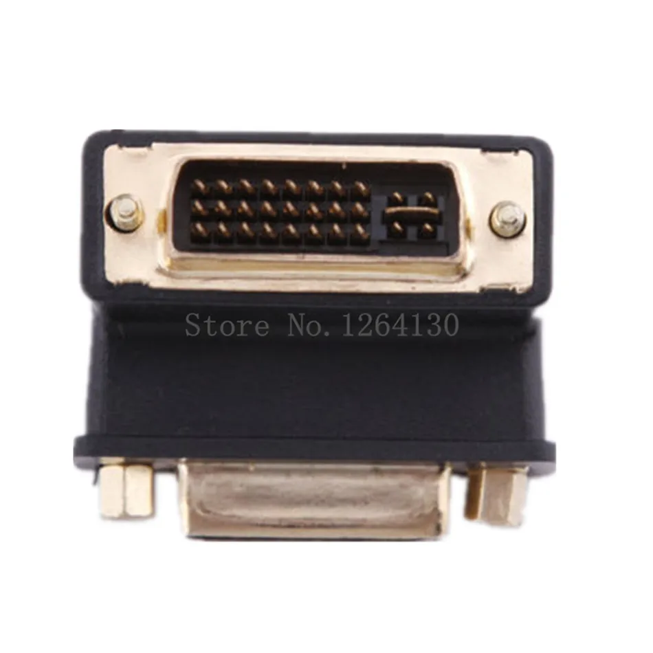 DVI 24 + 5 Male to Female 90 градусов прямоугольный видео конвертер адаптер Бесплатная