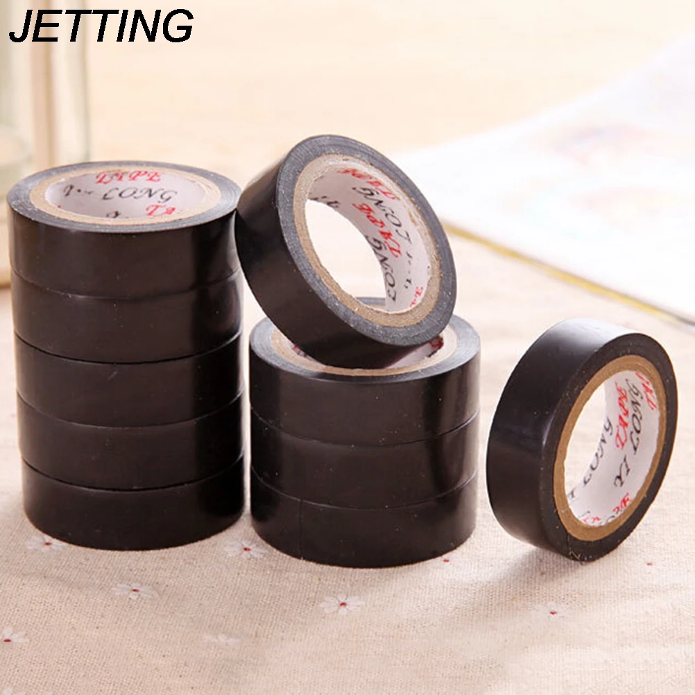 Black 10M Resistant Elec cal Power Insulating Tape PVC Flame Retardant