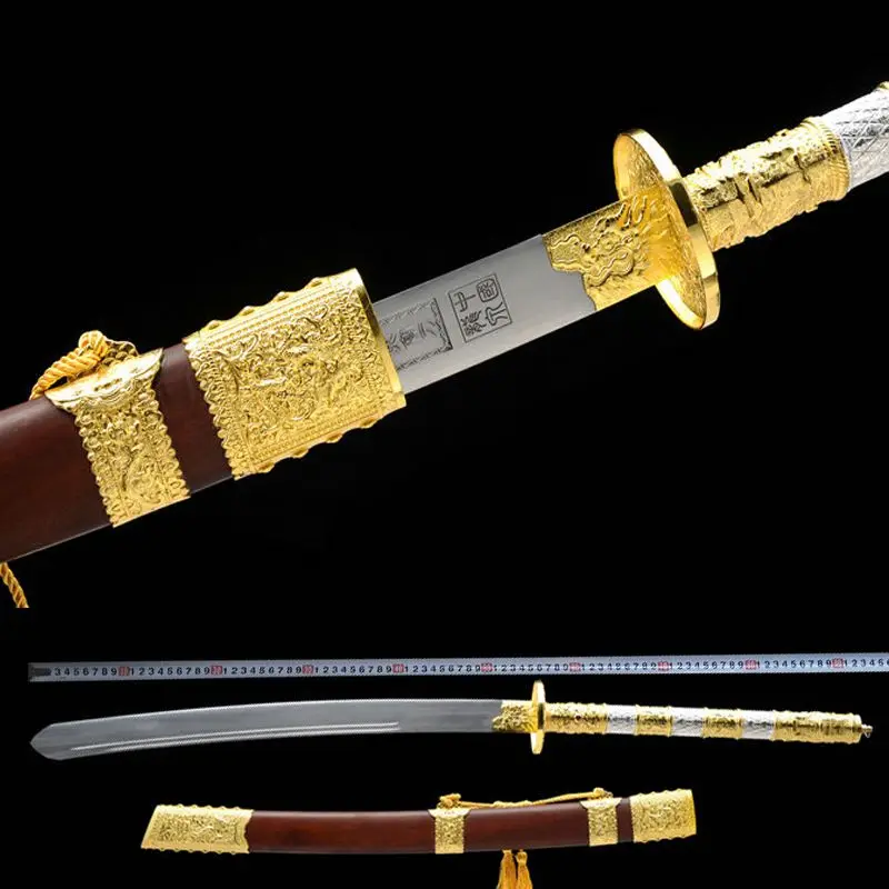 106 см * высококачественные китайские ножи WUSHU/KungFu Sword KangXi из марганцевой стали с