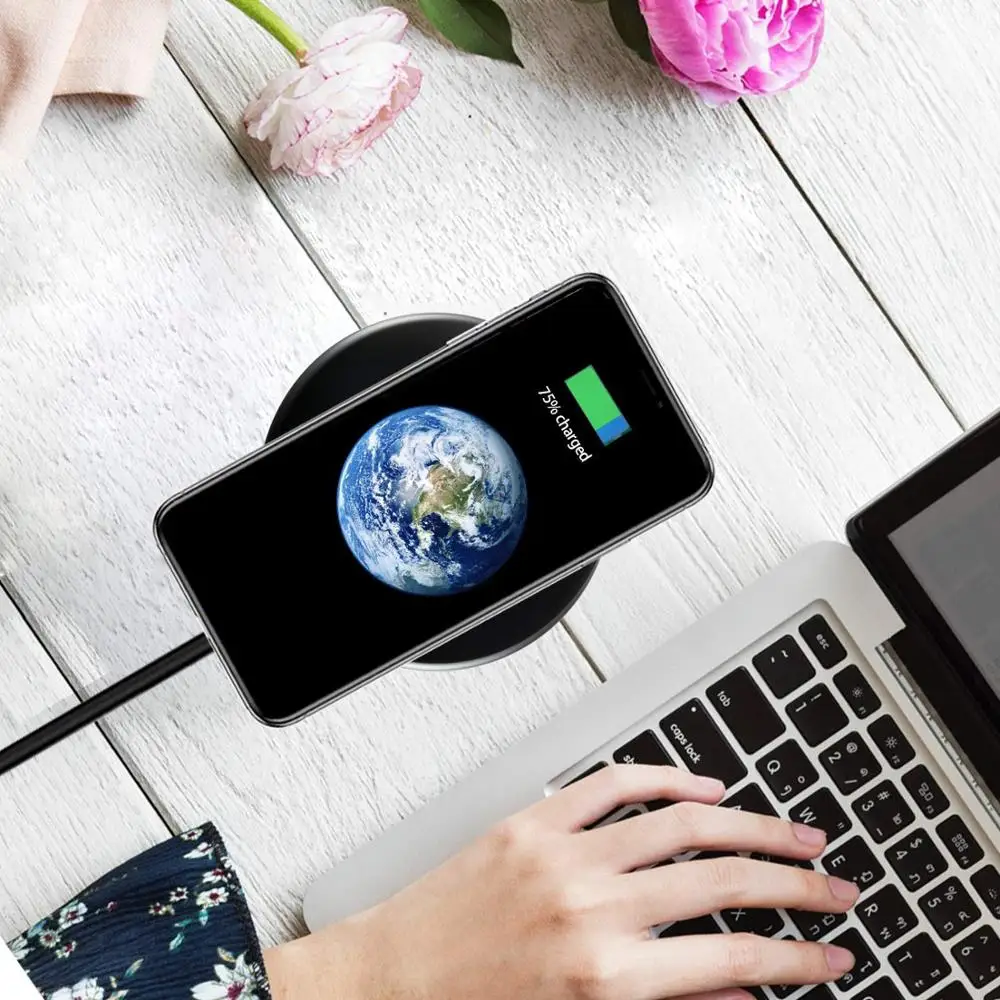 Беспроводное зарядное устройство NTONPOWER Qi для iPhone X Xs MAX XR 8 plus быстрая зарядка Samsung S8