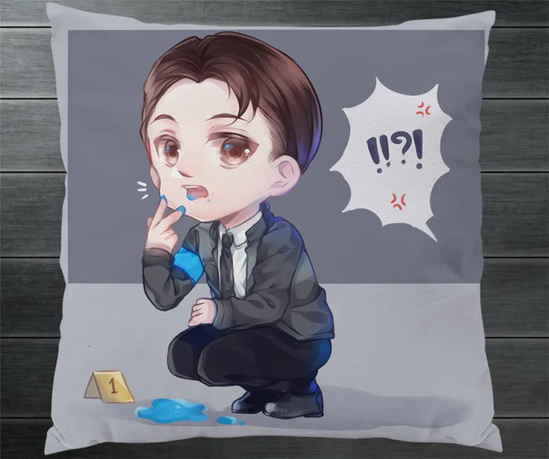 

Detroit:Become Human Connor Hanke Markus Kara Two Side Pillowcases Fanart Pillow Cushion Case Cover Collection Cosplay Gift P6