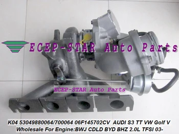 

K04 53049880064 5304-988-0064 5304-970-0064 Turbo For AUDI S3 TT For Seat Leon For VW Golf V 03- BWJ BYD BHZ 2.0L TFSI Gasoline