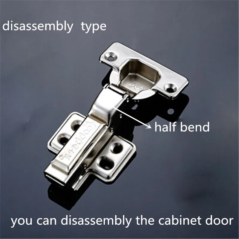 Stainless steel half bend hinges disassembly hinges for wooden