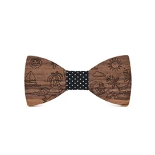 Mantieqingway для детей; из дерева, с бантом, для детей для маленьких мальчиков и девочек с бантом для детей деревянный галстук-бабочка галстуки ручной работы, без рукавов, для детей, с полоской галстук Костюмы аксессуары