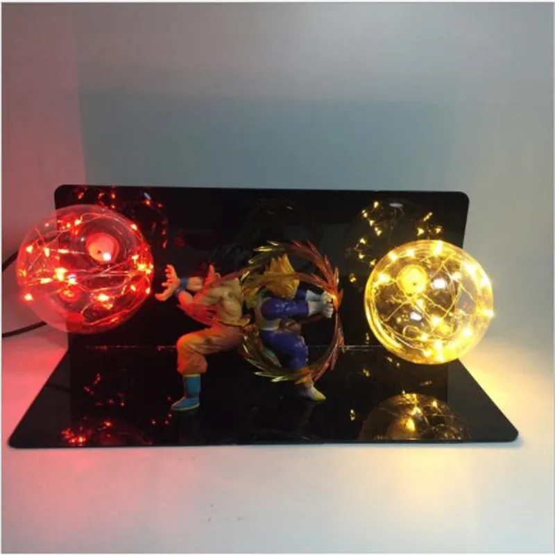 Leedome Dragon Ball Z экшн фигурка Goku Vegeta настольный ночник Дисплей игрушка освещение для