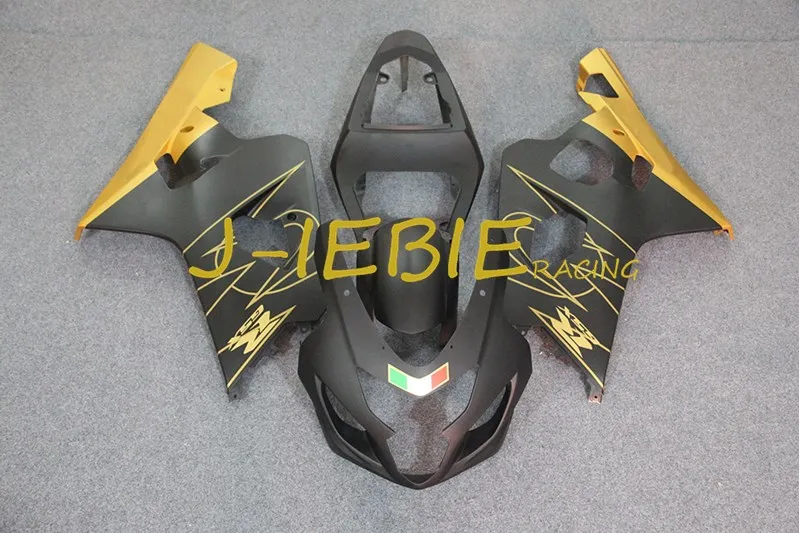 

Matt black yellow Injection Fairing Body Work Frame Kit for SUZUKI GSXR 600/750 GSXR600 GSXR750 2004 2005
