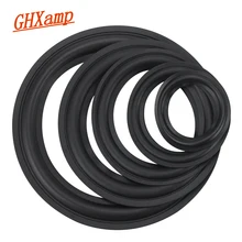 GHXAMP 2PC 3 inch 4 inch 5 inch 6.5 8 inch Speaker Rubber Surround Subwoofer Speaker Repair Accessories General Folding Edge Diy