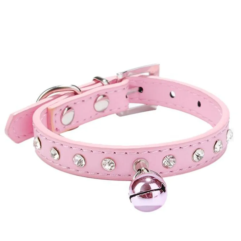 Buy Practical 2018 NEW Pink Dog Collar Bling Crystal