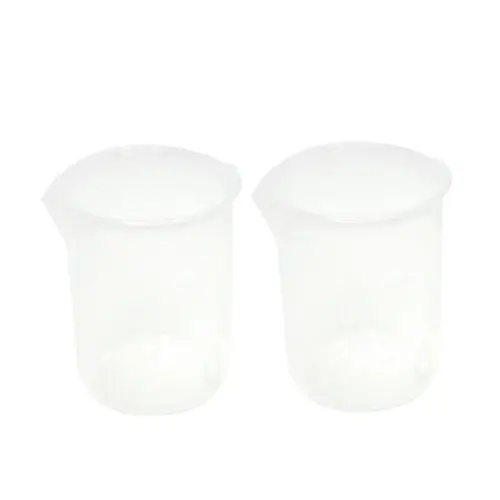 

50mL Graduated Beaker Clear Plastic Measuring Cup for Lab 2 Pcs