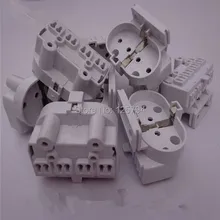 10 шт./партия,, держатель ламповой трубки 2G11, держатель ламповой лампы, плоский четырехштырьковый энергосберегающий держатель лампы PBT, держатель лампы