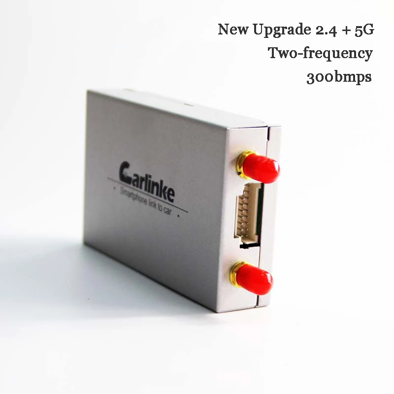 Carlinke 5G Wifi Display Converter IOS Android Smart Phone to Car TV by Airplay Mirroring Miracast DLNA allshare ACC IOS10