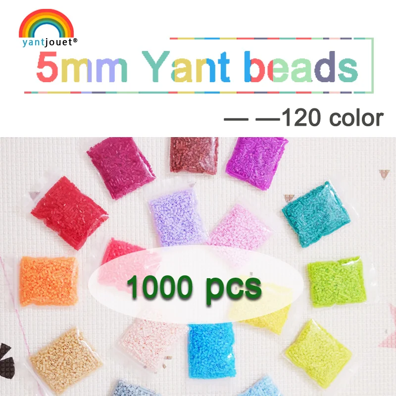 

5mm 1000PCS YantJouet 133Color Yant Beads for Kids hama Beads/ Iron Beads diy Puzzles high quality gift children toy