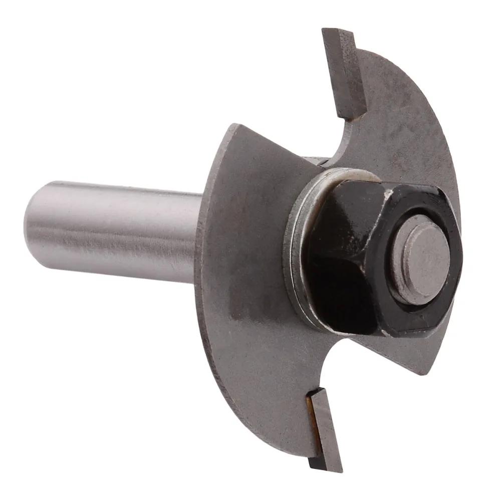 Mayitr 8mm T Type Router Bit Shank Biscuit Cutter Joint Slot Slotting