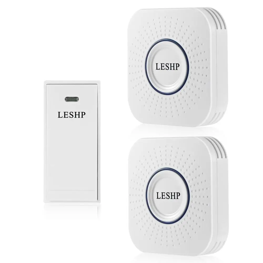 

LESHP Music Wireless Doorbell 150M Long-distance Remote Control with 2 US Plug