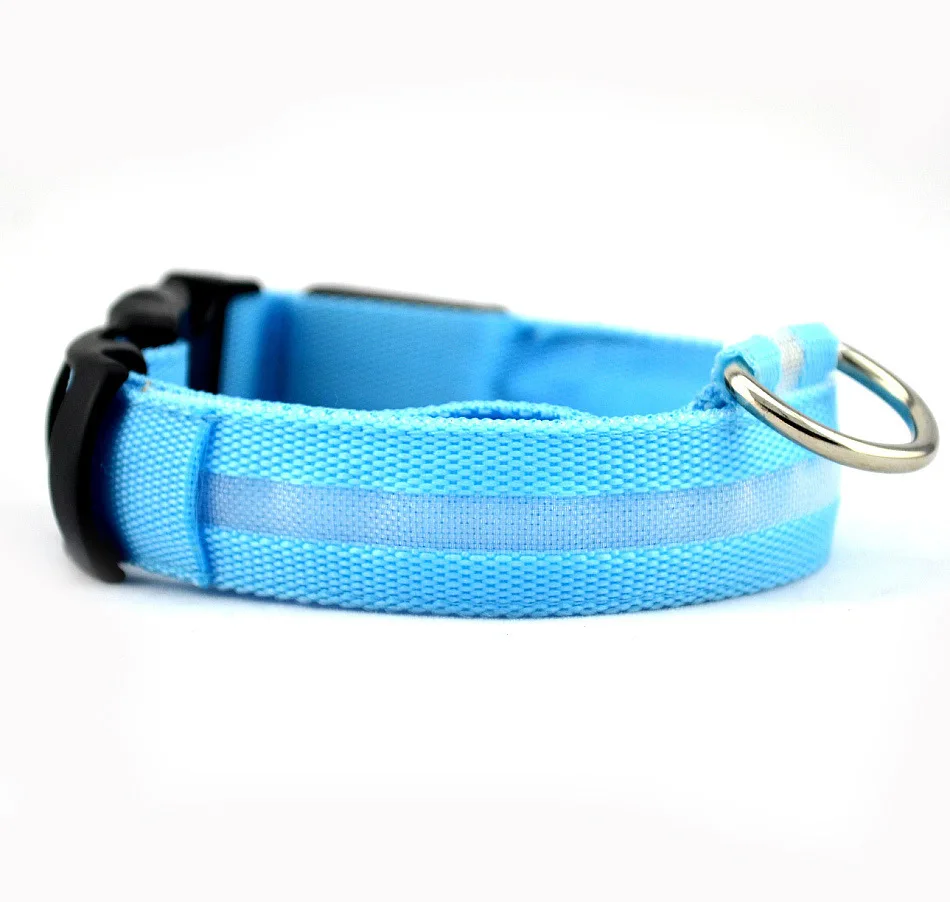 Safety LED Luminous Nylon Collar for Pets - Image 3