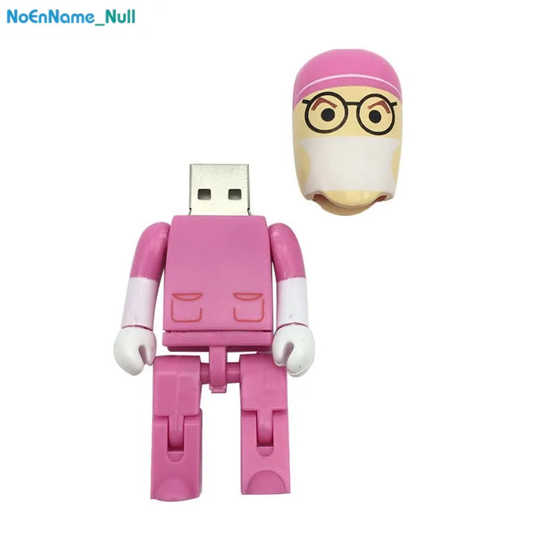 Cartoon Robot Medical usb Flash Drive Doctor USB memory 2.0 4GB 8GB pendrive 16GB pen drive 32GB 64GB 128gb Nurse Free Shipping