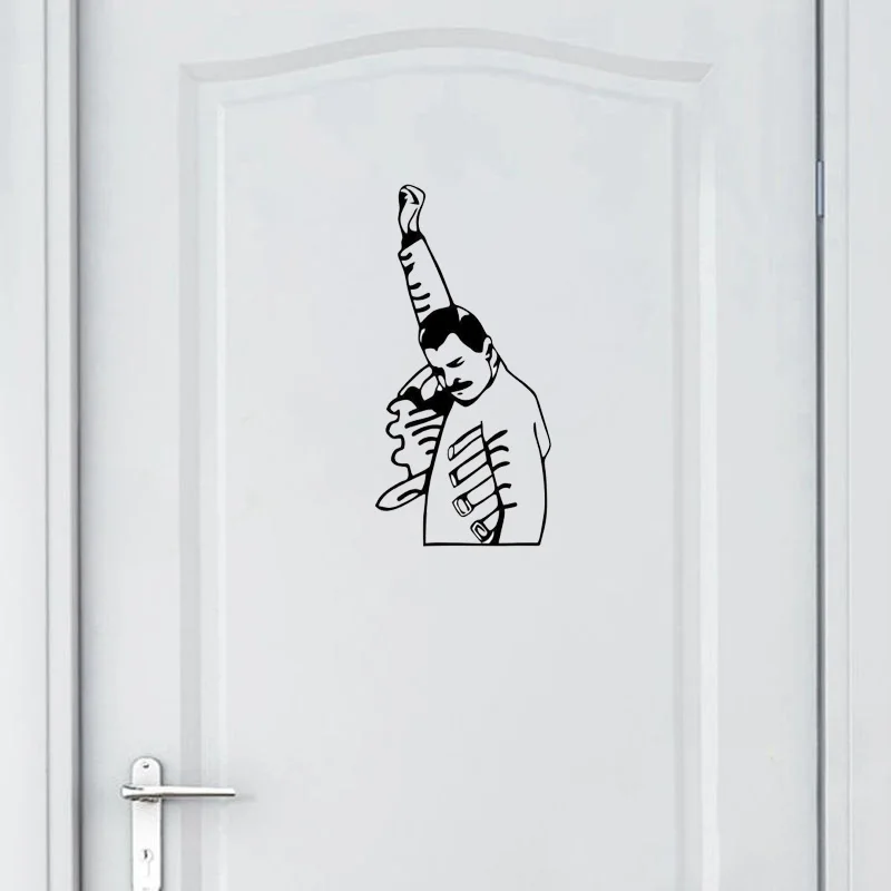 YOJA 12*25 см FREDDIE MERCURY Настенный декор наклейка роспись Спальня дверь аксессуары D1