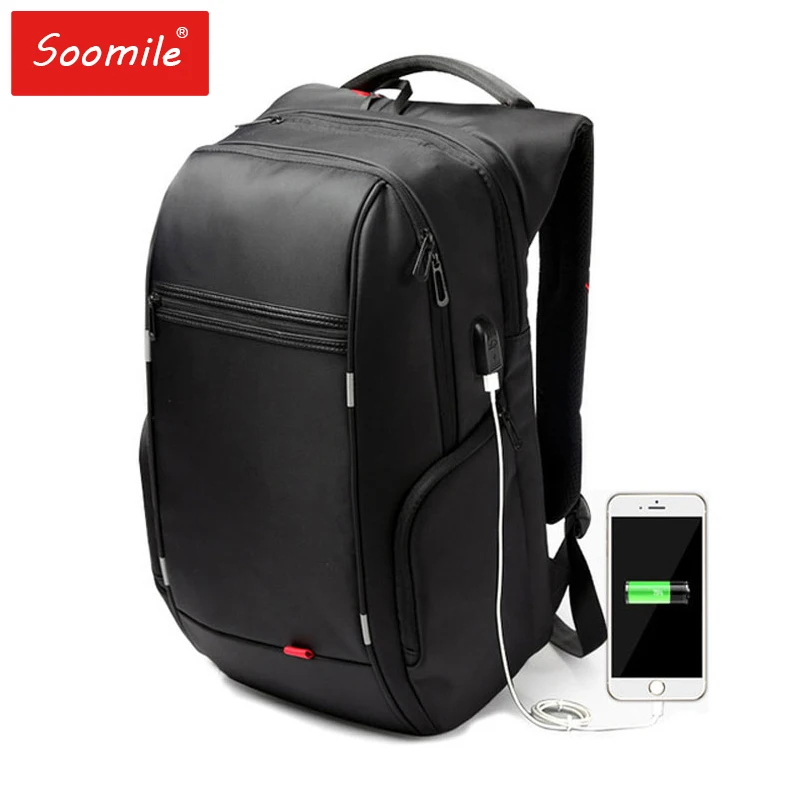 

Brand Men Laptop Backpack 13"15"17" Inch Anti-theft Backpacks External USB Charge Computer Backpack Waterproof Bags for Women