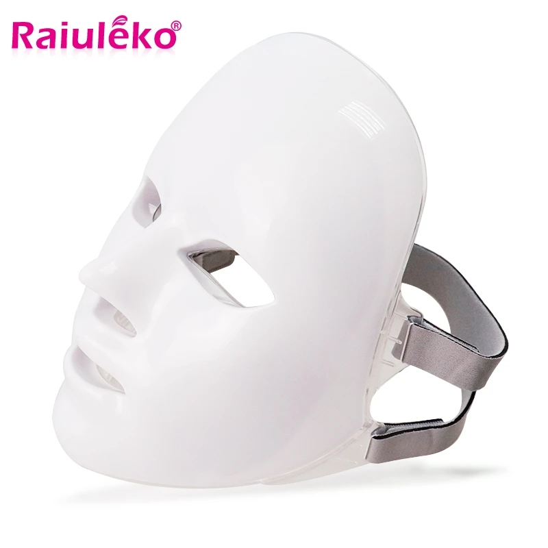 Buy  7 Colors Led Facial Mask Korean Photon Therapy Face Mask Machine Whitening Anti-wrinkle Acne Mask B