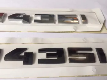 

PVC Car rear emblem M540Li M550i M435i M425i M450i M535i M435d M425d M450d M535d M550d Silver/Black for Germany car B* series
