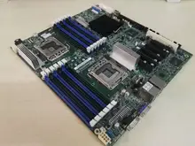 S5520HC двойной 1366X58 Серверная системная плата Поддержка Ксеон 6-ядерный память ECC Reg 12 слота под память используется 90% новый