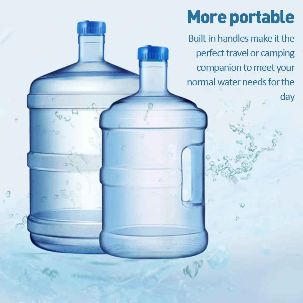 5L 7.5L Mineral Water Pure Bucket Water Bottle Portable PC Bucket Household Large Capacity Pure Water Bucket With Handle Bucket