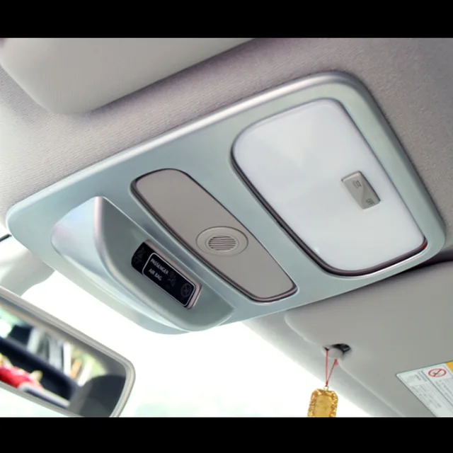 

For Renault Captur 2015 2016 2017 Car Styling Accessories ABS Matte Chrome head read front reading light lamp trim hoods